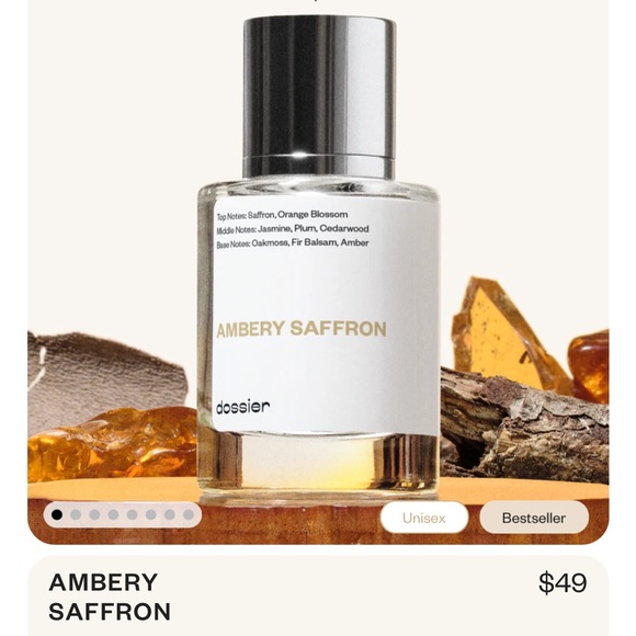 Dossier Ambery Saffron Perfume inspired by Baccarat Rouge 540 - Picture 4 of 4